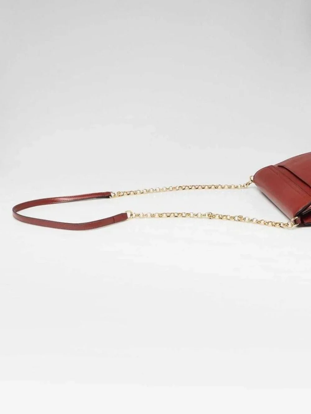 Chloe Brown Leather Mini C Chain Bag - Picture 4 of 11